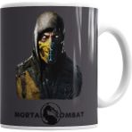 Humuts Porselen Beyaz Mortal Kombat Scorpion And Sub Zero Kupa Bardak