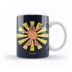Humuts Porselen Beyaz Mr Blobby Retro Japanese Kupa Bardak