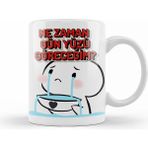 Humuts Porselen Beyaz Nezaman Gün Yüzü Göreceğim Komik Kupa Bardak