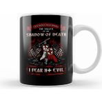 Humuts Porselen Beyaz Shadow Of Death, I Fear No Evil Christian Knight Kupa Bardak