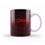 Humuts Porselen Beyaz Stonks Funny Meme Investing Stock 01 Kupa Bardak