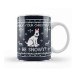 Humuts Porselen Beyaz Tintin May Your Christmas Be Snowy Knit Kupa Bardak