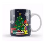Humuts Porselen Beyaz Top Cat Around The Christmas Tree Kupa Bardak
