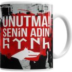 Humuts Porselen Beyaz Unutma Senin Adın Türk Kupa Bardak