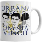 Humuts Porselen Beyaz Urbana Legio Omnia Vincit Kupa Bardak