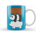 Humuts Porselen Beyaz We Bare Bears 010 Kupa Bardak