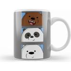 Humuts Porselen Beyaz We Bare Bears 04 Kupa Bardak