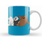 Humuts Porselen Beyaz We Bare Bears 05 Kupa Bardak
