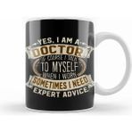 Humuts Porselen Beyaz Yes I Am A Doctor Funny Job Phrase Design Kupa Bardak
