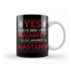 Humuts Porselen Beyaz Yes I Have Been Naughty Rude Christmas Knit Pattern Kupa Bardak