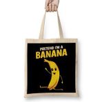 Humuts Pretend I M A Banana Gymnastics Pun Bez Kadın Günlük Çanta
