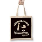 Humuts Proud Grandma 2022 Newborn Grandson Granddaughter Family Bez Kadın Günlük Çanta