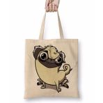 Humuts Pug Köpek Dog Pet Sevimli Cute Cartoon Animation Bez Kadın Günlük Çanta