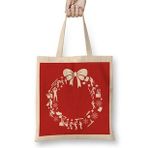 Humuts Pulp Fiction Christmas Wreath Pattern Bez Çanta