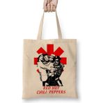 Humuts Red Hot Chili Peppers Bez Uzun Saplı Açık Bej Rengi Çanta
