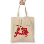 Humuts Red Vespa Bez Uzun Saplı Açık Bej Rengi Çanta