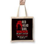 Humuts Redhead Girl Ginger Red Orange Hair Haired Irish Red Head Bez Uzun Saplı Açık Bej Rengi Çanta