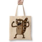 Humuts Regular Show Rigby Bez Uzun Saplı Açık Bej Rengi Çanta