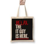 Humuts Relax The It Guy Is Here Bez Uzun Saplı Açık Bej Rengi Çanta