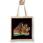 Humuts Retro Horses Vintage Equestrian Sport Dressage Saddle Stable Bez Çanta