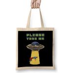 Humuts Retro Pixel Please Take Me Alien Abduction Bez Çanta