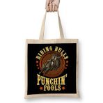 Humuts Riding Bulls Punchin' Fools Competitive Bull Rider Bez Çanta