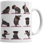 Humuts Rottweiler Yoga Rotfaydır Pug Köpek Yoga Kupa Bardak