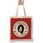 Humuts Sam Winchester Supernatural All Star Converse Logo Bez Uzun Saplı Açık Bej Rengi Çanta