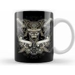 Humuts Samurai Helmet Floral Emblem Kupa Bardak