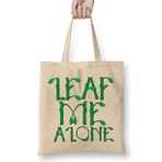 Humuts Sarcastic Leaf Me Alone Leave Me Alone Introvert Bez Kadın Günlük Çanta