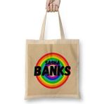 Humuts Sasha Banks- Vintage Retro Rainbow Style Warriors Design Wrestlers-Gift Bez Kadın Günlük Çanta