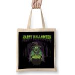 Humuts Scary Witch Happy Halloween Cauldron Potion Bez Kadın Günlük Çanta
