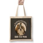 Humuts Shih Tzu Mom 01 Bez Uzun Saplı Açık Bej Rengi Çanta