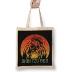 Humuts Shih Tzu - Shih Tzu Mom Bez Uzun Saplı Açık Bej Rengi Çanta