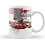 Humuts Şimşek Mcqueen 3 Üç Yaş Hediyesi Kupa Bardak