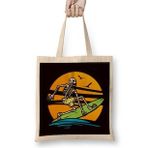 Humuts Skeleton Surfer Surfboard Surfing Water Sports Longboard Bez Kadın Günlük Çanta