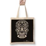 Humuts Skull Gun White Bez Kadın Günlük Çanta