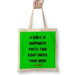 Humuts Smile Emoji Quotes Funny Love Gift Bez Kadın Günlük Çanta