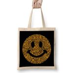 Humuts Smiley Face Collage Bez Kadın Günlük Çanta
