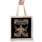 Humuts Sorry I Was Thinking About Muay Thai Mma Bez Kadın Günlük Çanta