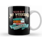 Humuts Sorry My Weekend is All Booked Bookworm Reading Kupa