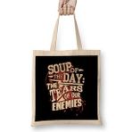 Humuts Soup Of The Day The Tears Of Our Enemies Bez Uzun Saplı Açık Bej Rengi Çanta
