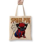 Humuts Spider Pug Köpek Örümcek Adam Bez Kadın Günlük Çanta