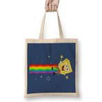 Humuts Spongebob Sqaurepants Nyan Cat Meme Bez Kadın Günlük Çanta