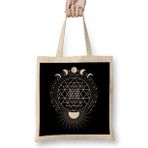 Humuts Sri Yantra Mandala Bez Kadın Günlük Çanta