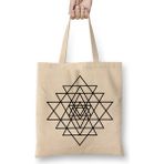 Humuts Sri Yantra Sri Chakra Bez Kadın Günlük Çanta