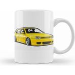 Humuts Stanced Out Golf Mk4 Yellow Kupa Bardak