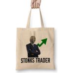 Humuts Stonks Only Go Up Bez Kadın Günlük Çanta