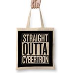Humuts Straight Outta Cybertron Transformers White Bez Çanta