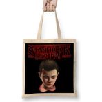Humuts Stranger Things Stranger Sempai Bez Uzun Saplı Açık Bej Rengi Çanta